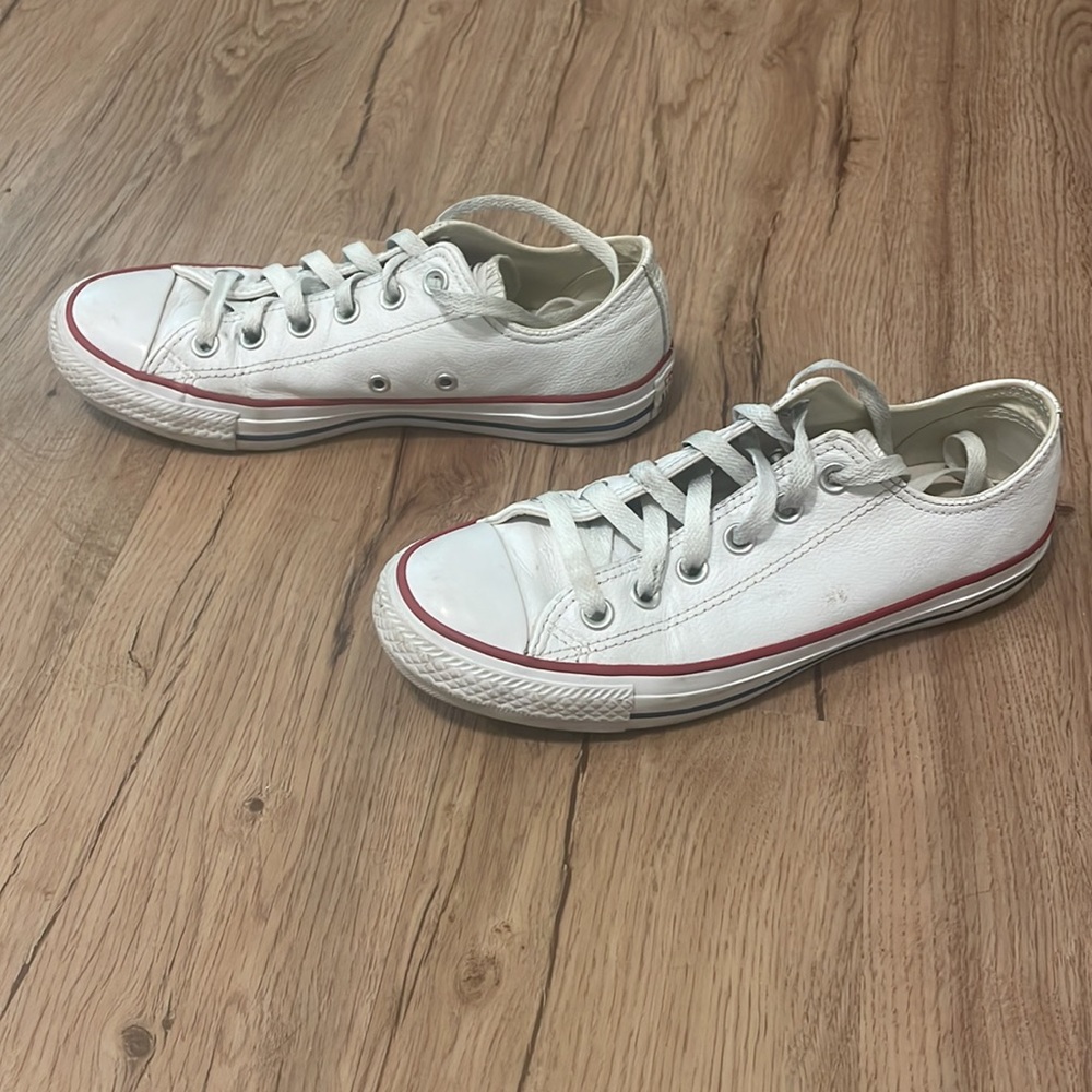 White Leather Chucks - Picture 2 of 7